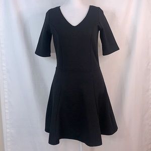 Hollister Black Short Sleeve Fit and Flare Mini Dress
